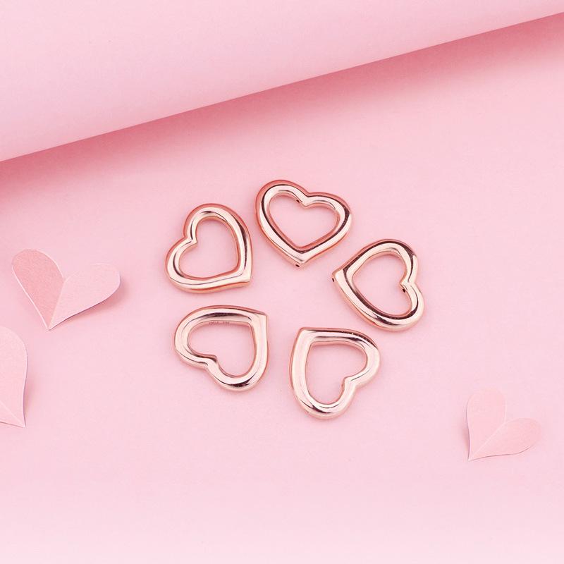 Genuine 18k Gold Pendant Color Gold Necklace Romantic Heart -Shaped Valentine 'S Day Au750 Clavicle Necklace