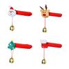 Confezione da 4 Copri Maniglie Porte di Natale con Campanellini Decorazioni Festive per Manopole Porte Decorazione Casa Festività