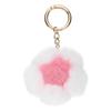 Uxcell 5,1" Blume Plüsch Schlüsselanhänger, Nerzfell Bommel Blume Taschendekoration, Autoschlüsselanhänger mit Rex Floral Petite Anhänger, Taschendekoration, Handtaschen Schnalle,