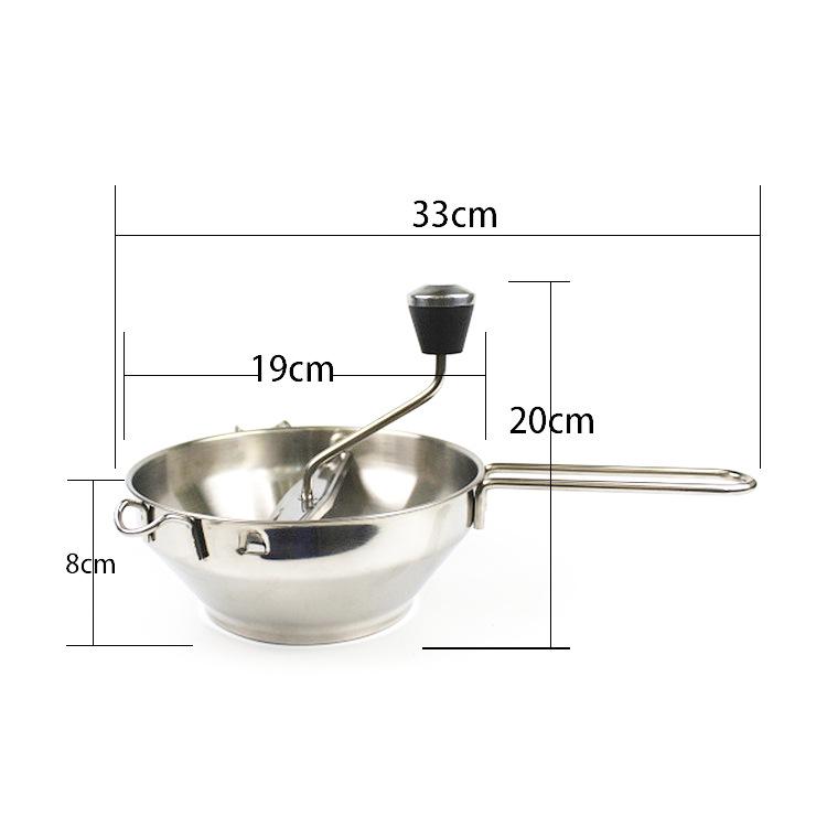 Batidora y Rallador de Acero Inoxidable en Stock: Hacedora de Mermeladas, Machacador de Patatas y Prensa para Verduras/Frutas