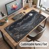 Mountain Landscape Theme Customized Mouse Pad Personalized Print Name Text Desk Mat For Home Office Table Decor