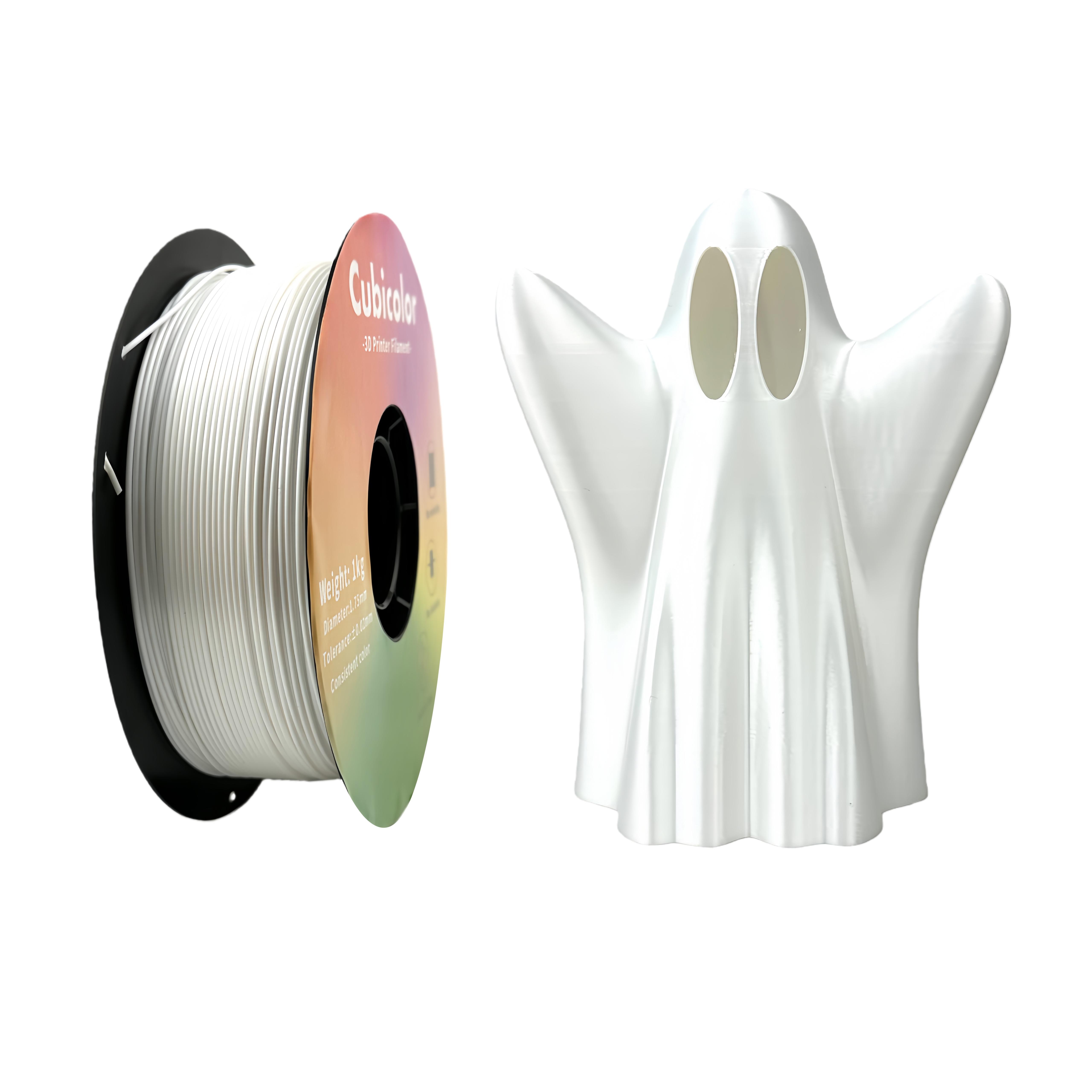 High Quality 3D Printer Filament 1.75mm Silk Pla Filament White Color 1kg/roll Pla 3D Filament белый