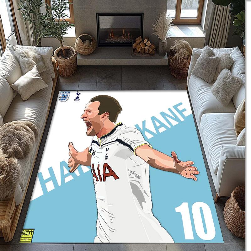 Harry Kane Printed Flannel Area Rug Non Slip Soft Polyester Floor Carpet Indoor Decor Mat for Bedroom Living Room Sofa