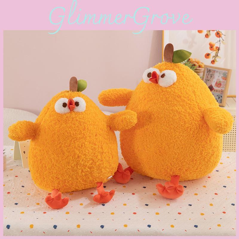 Cartoon Orange Plush Toy Cute Yellow Chick Doll Girls Kids Birthday Gift Holiday
