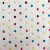 Polka Dot Double-Sided Flannel Fleece Fabric for Blankets, Pajamas, Cushions, Pet Beds