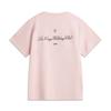 Li-Ning Comfortable Casual Simple Loose Round Neck Pullover Short Sleeve T-Shirt Women Tops Light-Pink AHSV286-4
