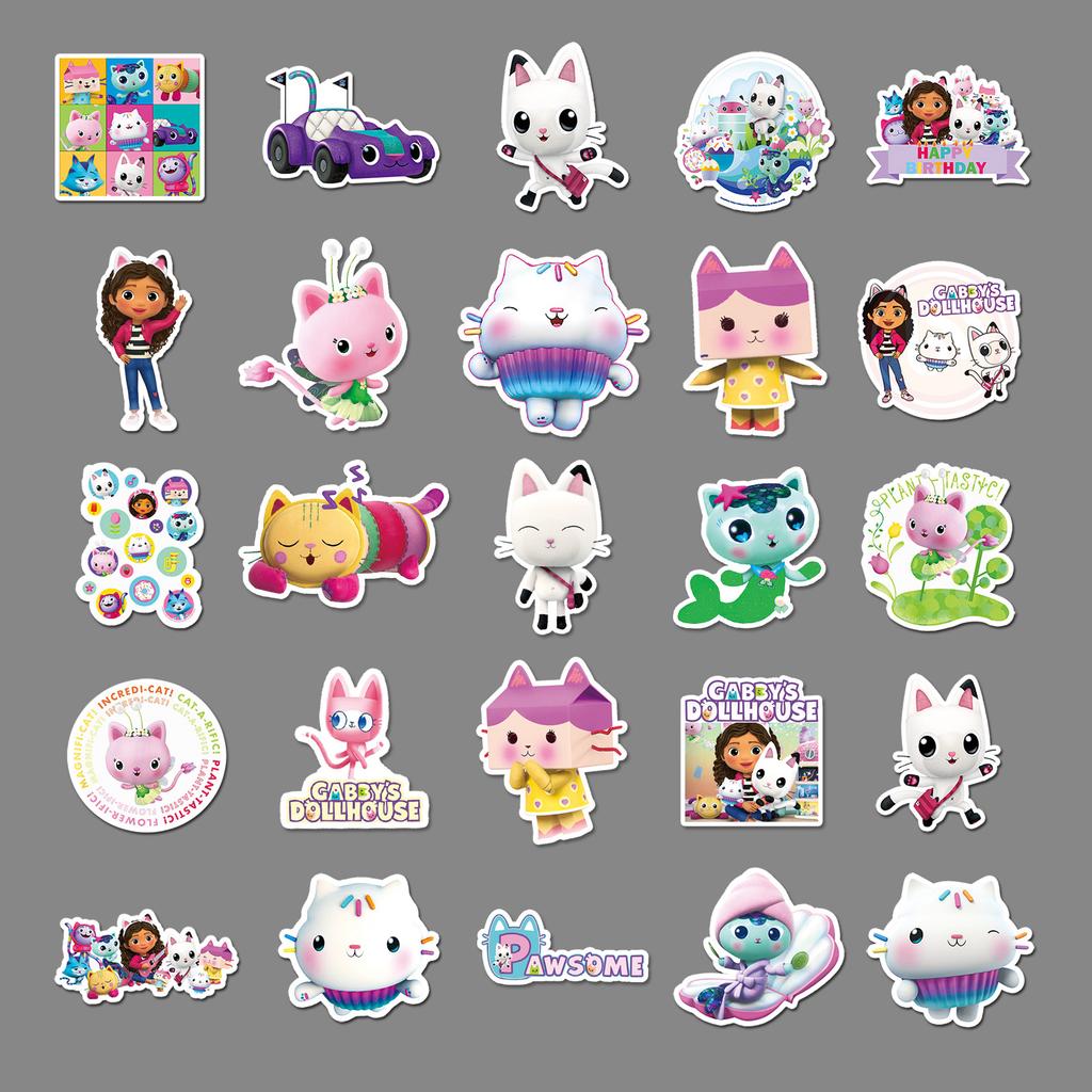 50 Doodle Cartoon Children's Animation Creative Guka DIY Hand Ledger Suitcase Stickers