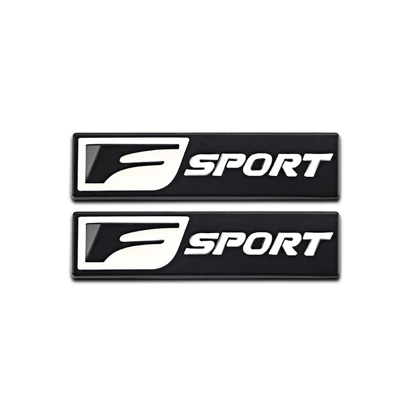 

3D Metal F SPORT Logo Rear Trunk Badge Sticker Accessories For Lexus Fsport Plug-in Hybrid ES UX 300e GS GX LBX NX RX 350h 450h
