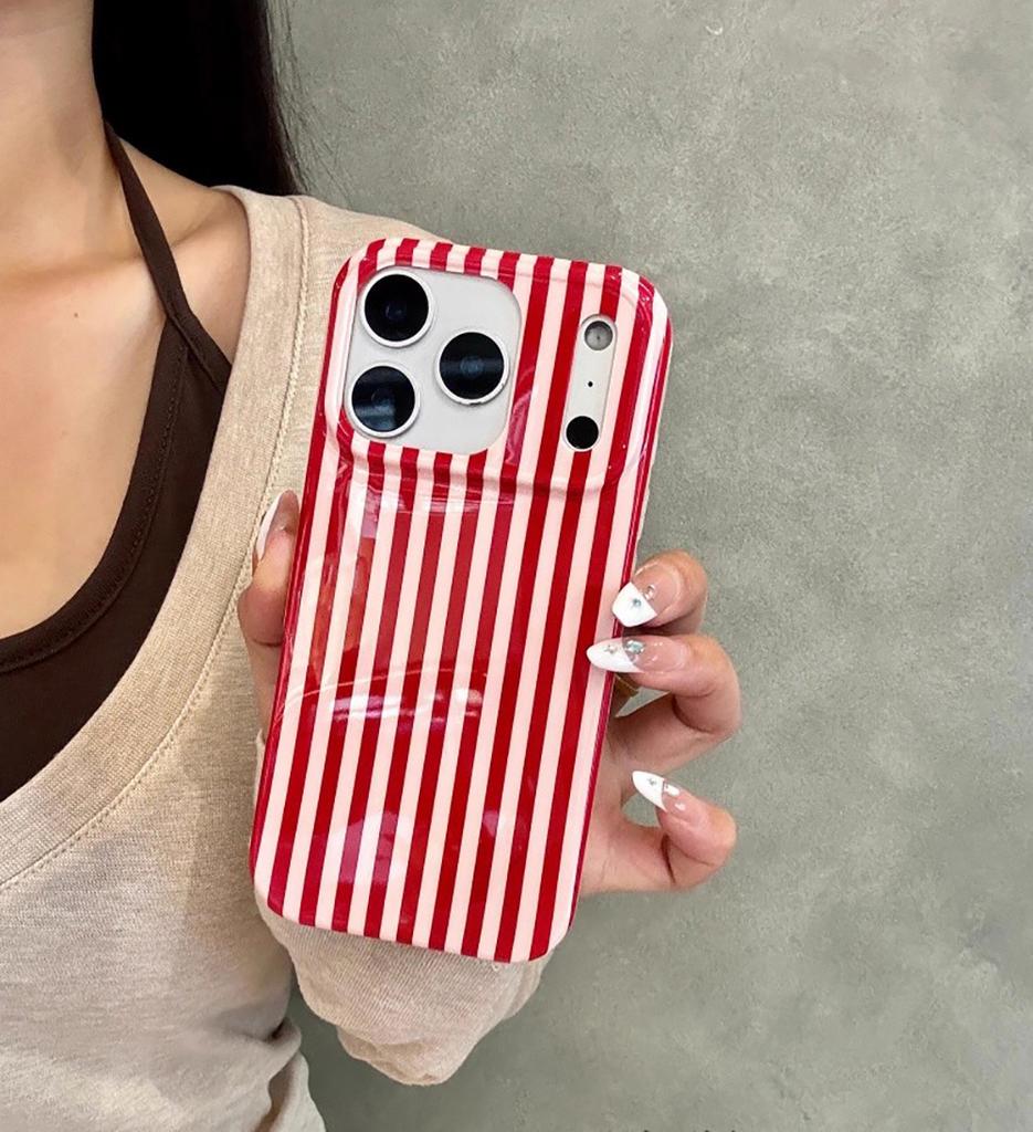 Simple Stripes Splicing Color Collision Shockproof Phone Case for For Iphone 14 1 16 17 Pro Max Shockproof Protective Back Cover