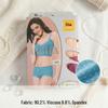 2er-Pack Elsa Bambusfaser Damen Atmungsaktive Hüftformende Slips mit Flachem Bein