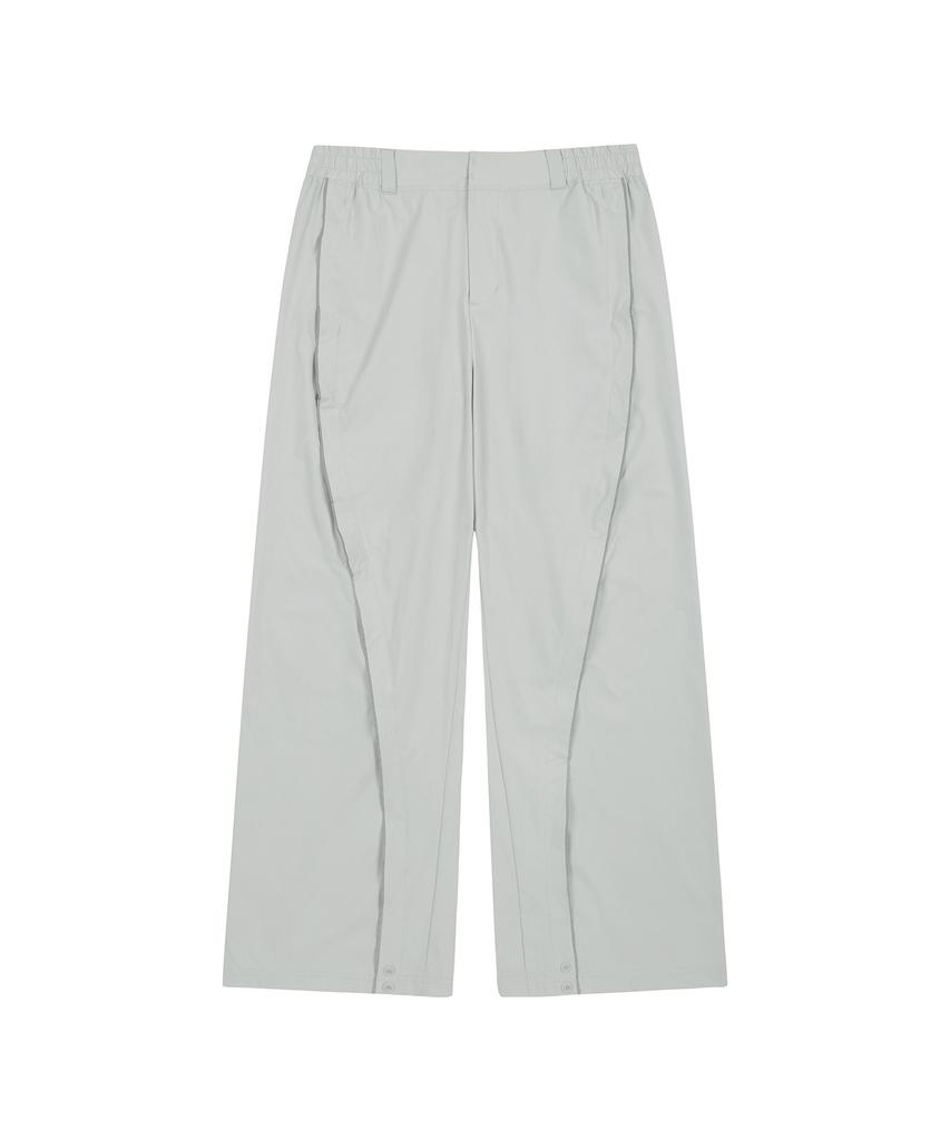 SPORTS ILLUSTRATED Curved Piping Woven Pants (Light Grey)