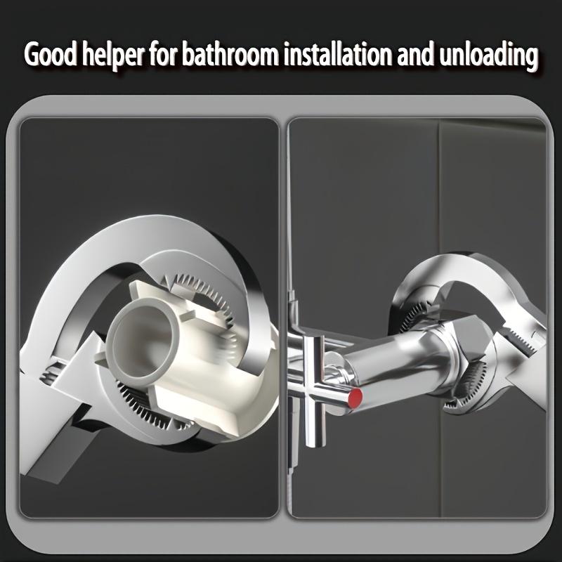 Regulowany klucz do rur, narzędzie wielofunkcyjne do rur, sześciostopniowa regulacja, obsługa mechaniczna, metal, nie wymaga zasilania.