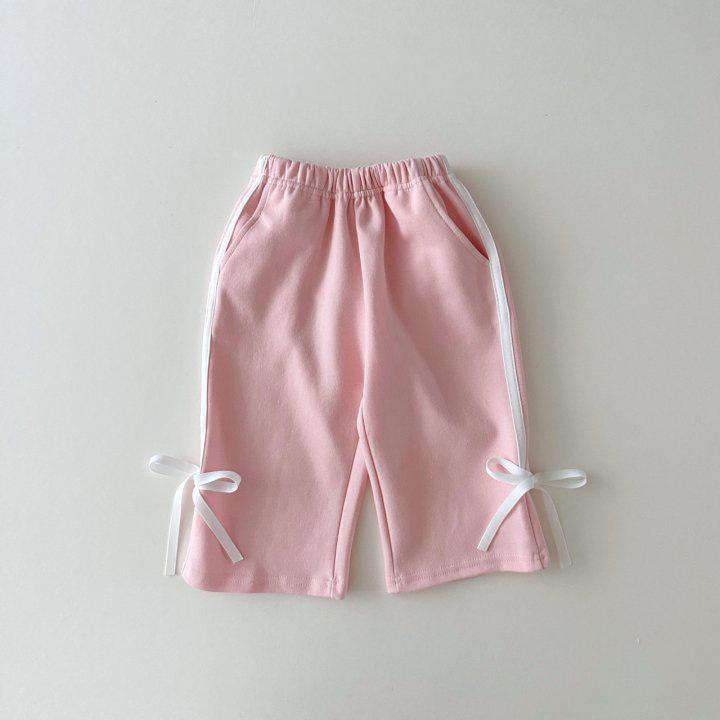 Herbst 2024 Koreanischer Stil Mädchen Schleifen-Patchwork Baumwolle Prinzessin Sweatshirt und Sweatpants Zweiteiler