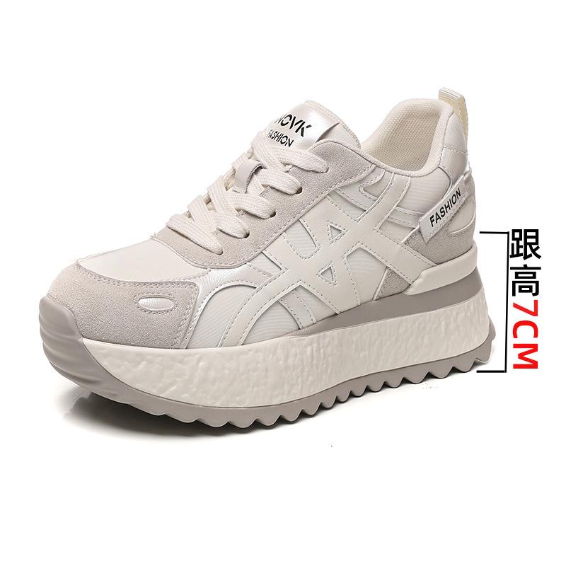 

Thick-soled Forrest Gump shoes 2025 autumn and winter new versatile fashion explosive lightweight leather casual sports shoes for women 34