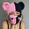 Knitted Full Face Ski Mask Winter Balaclava Face Cover for Outdoor Sports Novelty Knitting Beanie