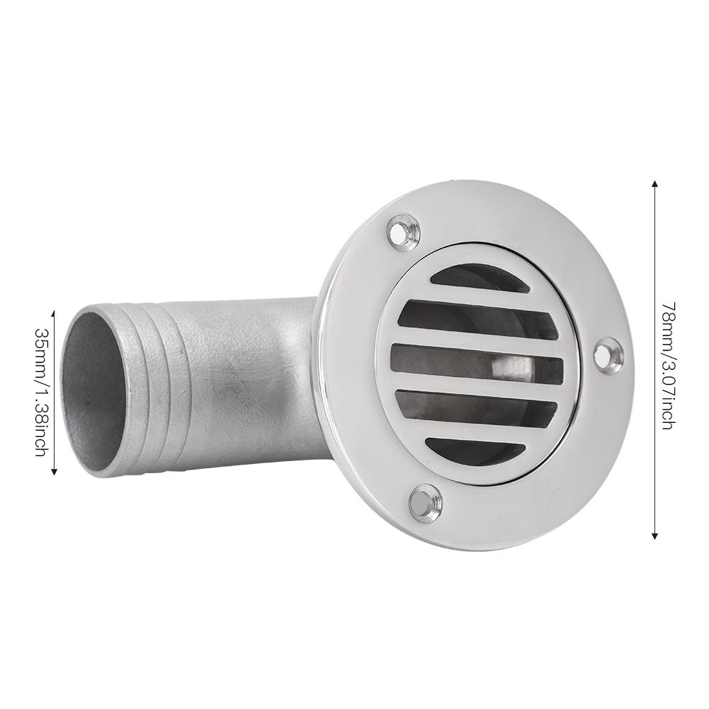 Boat Bend Floor Drain 316 Stainless Steel Marine Water Draining Device Hardware Accessor