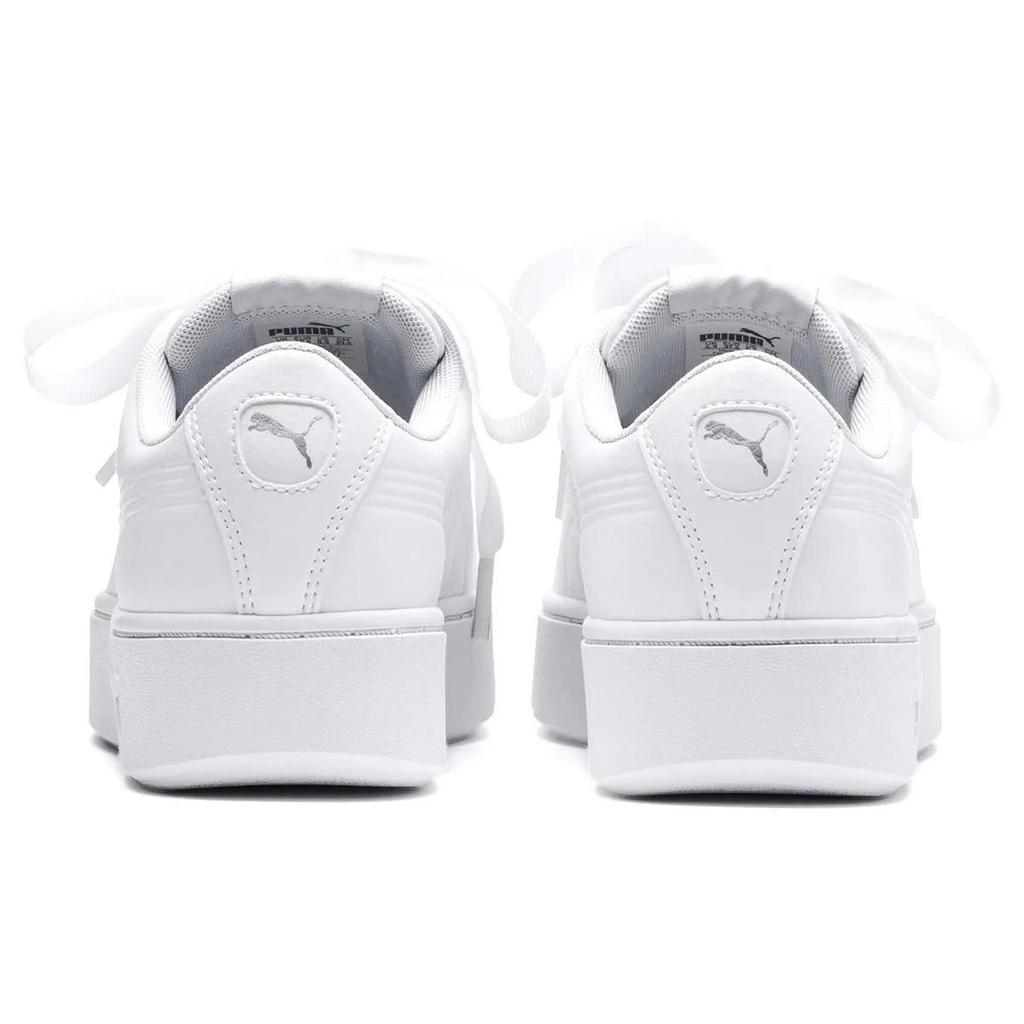 PUMA Vikky Stacked Ribbon Core White Board Shoes Women's (Unisex) Skate Shoes 369112 02