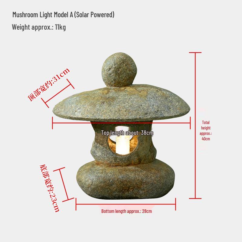 Уличный солнечный каменный фонарь: Китайский антикварный садовый фонарь для декора виллы, сада и газона