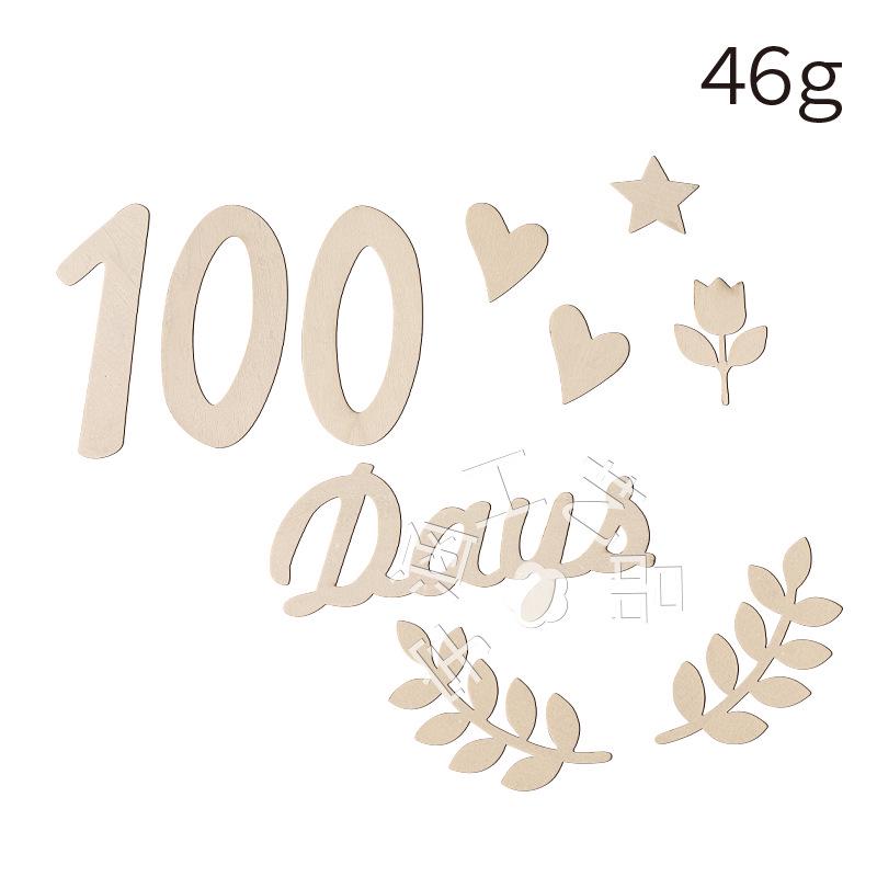 Wooden Baby Milestone Photo Props - English Numbers & Months