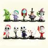 10ks Nightmare Sally Jack Skellington Vánoční PVC Model Vinylová Figurka Halloween Dárek Akční Figurka Hračky