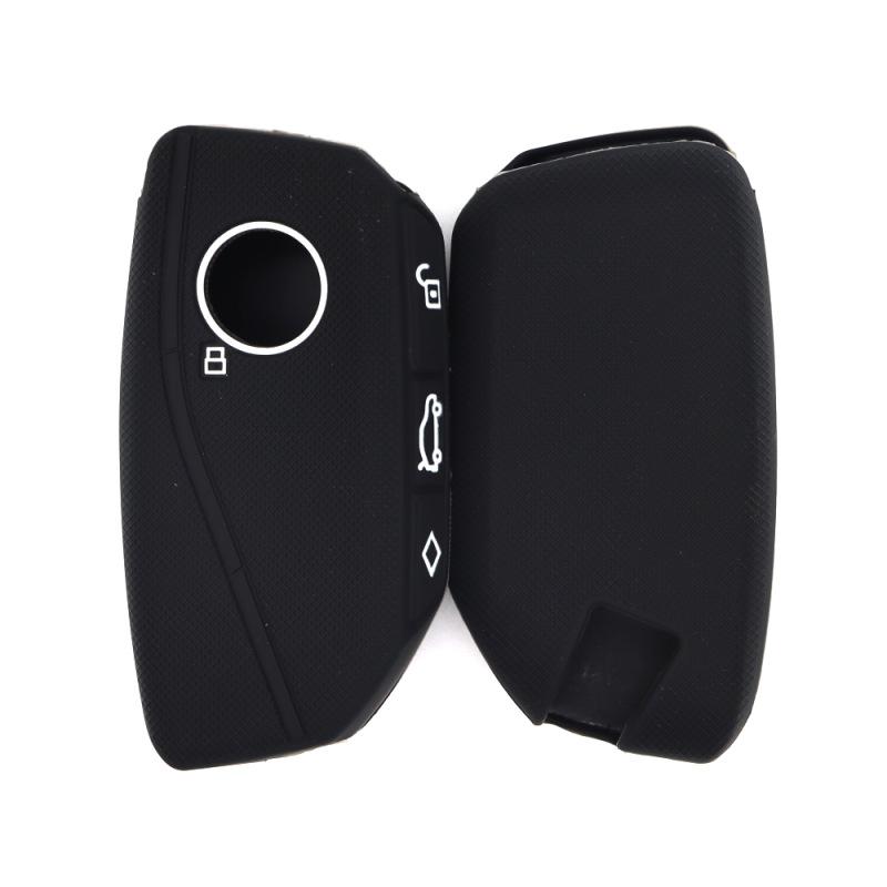 

Silicone key cover is suitable for the new BMW 7 series 5 series 3 series 1 series car key bag multi-color car protective cover чёрный
