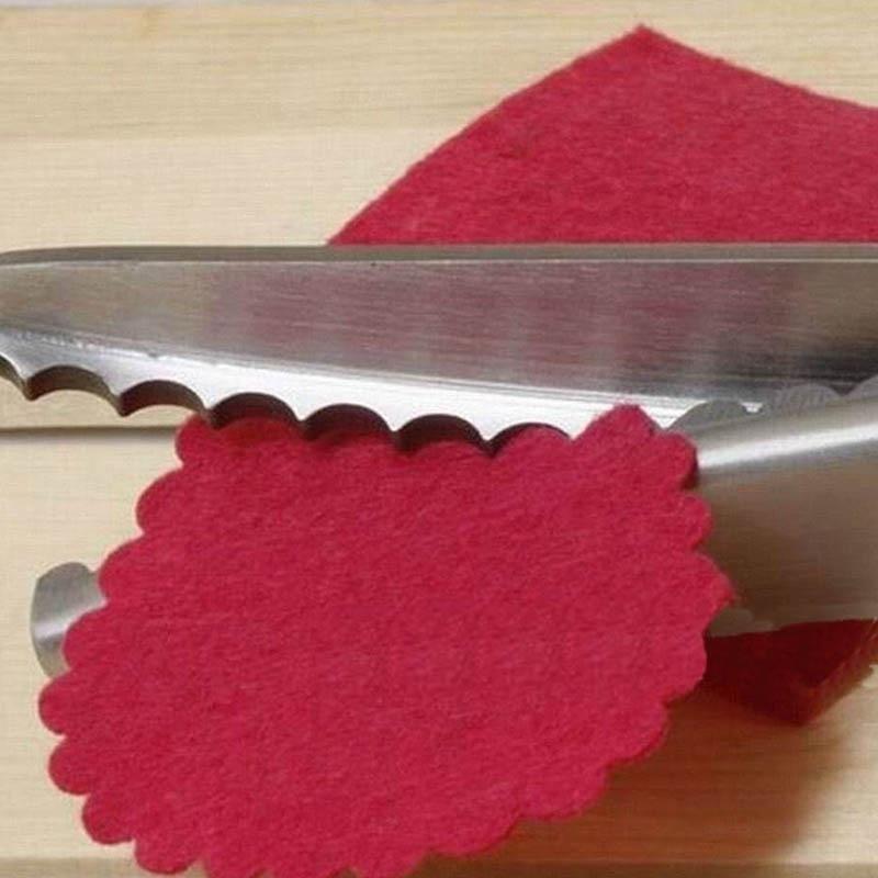 Forbici per Pizzo Affilate e Resistenti da 5 mm, Forbici a Dente di Fiore Ondulato, Forbici a Dente di Cane Triangolare, Forbici per Taglio Tessuto, Forbici per Cartamodelli