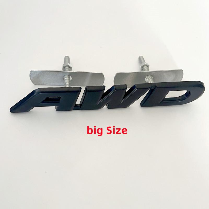 3D Metal Car AWD Front Grill Sticker Tail Emblem Badge Rear Decal Logo for Impreza 4X4 Off Road SUV 4WD