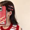 Korean Style Red Apple No-Trace Hair Clip for Bangs - Niche Design