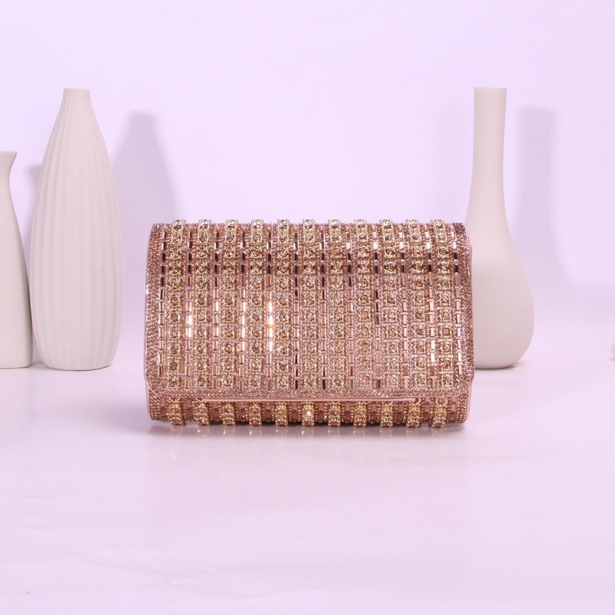 New full diamond dinner bag square diamond design party wedding eye-catching luxury шампанского