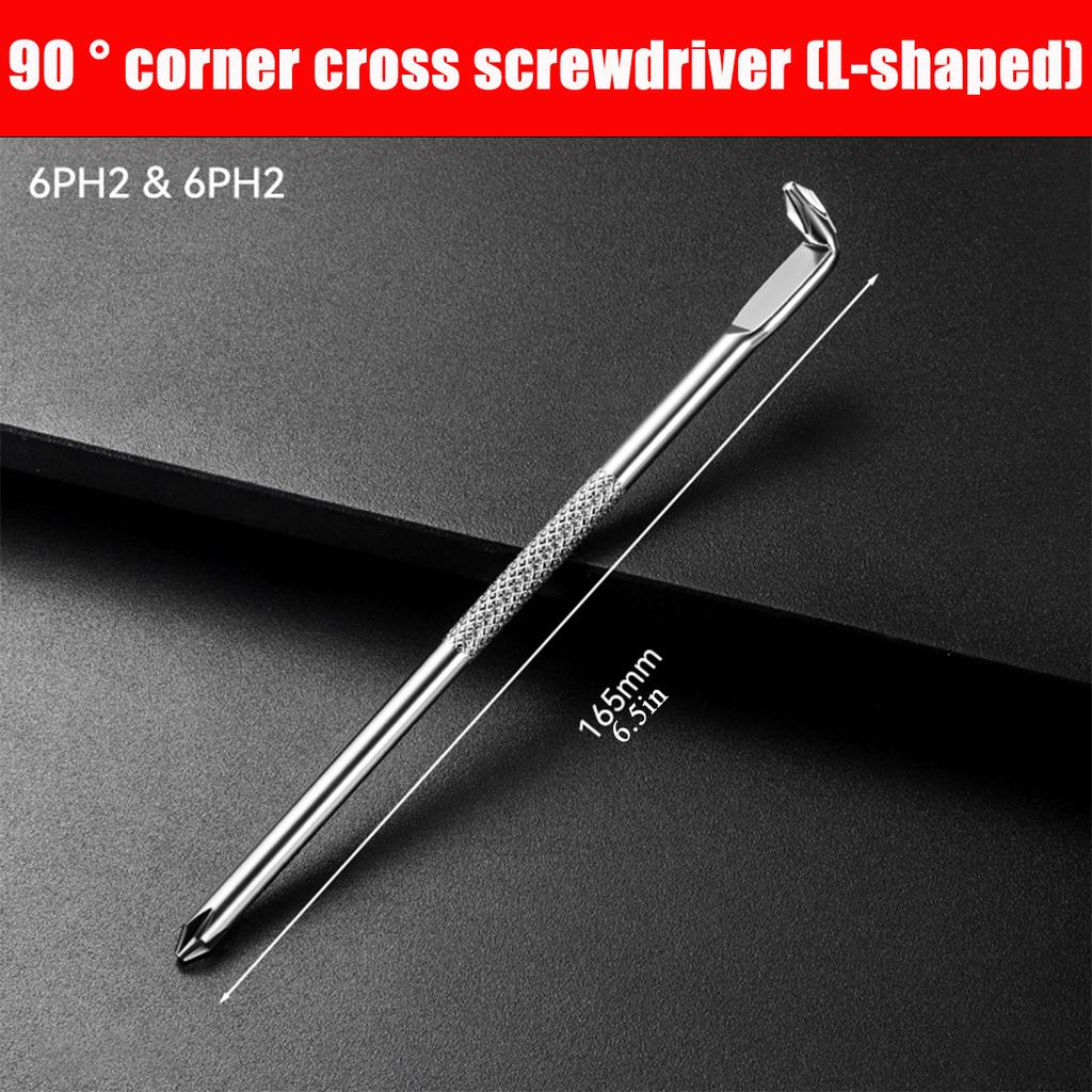 L-shaped Double Head Screwdriver, High Torque Mini Small Cross Screwdriver, High Hardness Double Head Screwdriver