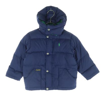 Polo by Ralph Lauren Jednobodové logo Dlouhý rukáv péřová parka 3T Námořnická modř Dětská Použitá
