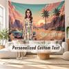 Benutzerdefinierte Namens-Wandbehang-Tapisserie, Lana Del Rey Dekorative Hintergrund-Tapisserie für Wohnheim, Zuhause