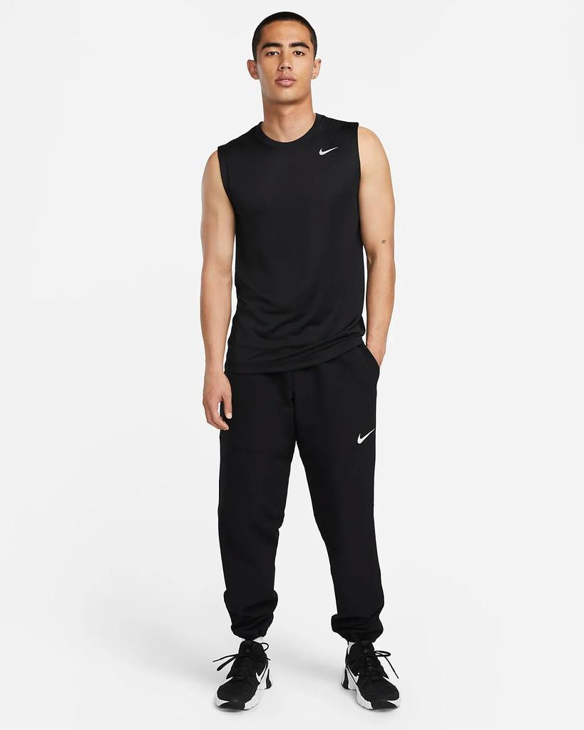 Nike Legend Sleeveless DX0992 Silver M Dri-FIT T-Shirt Black/Matte