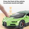 1:24 Tourbillon Atlantic Sports Car Model Toy Sound Light Pull Back Doors Opened Cars Models Toys Desktop Ornaments for Boys