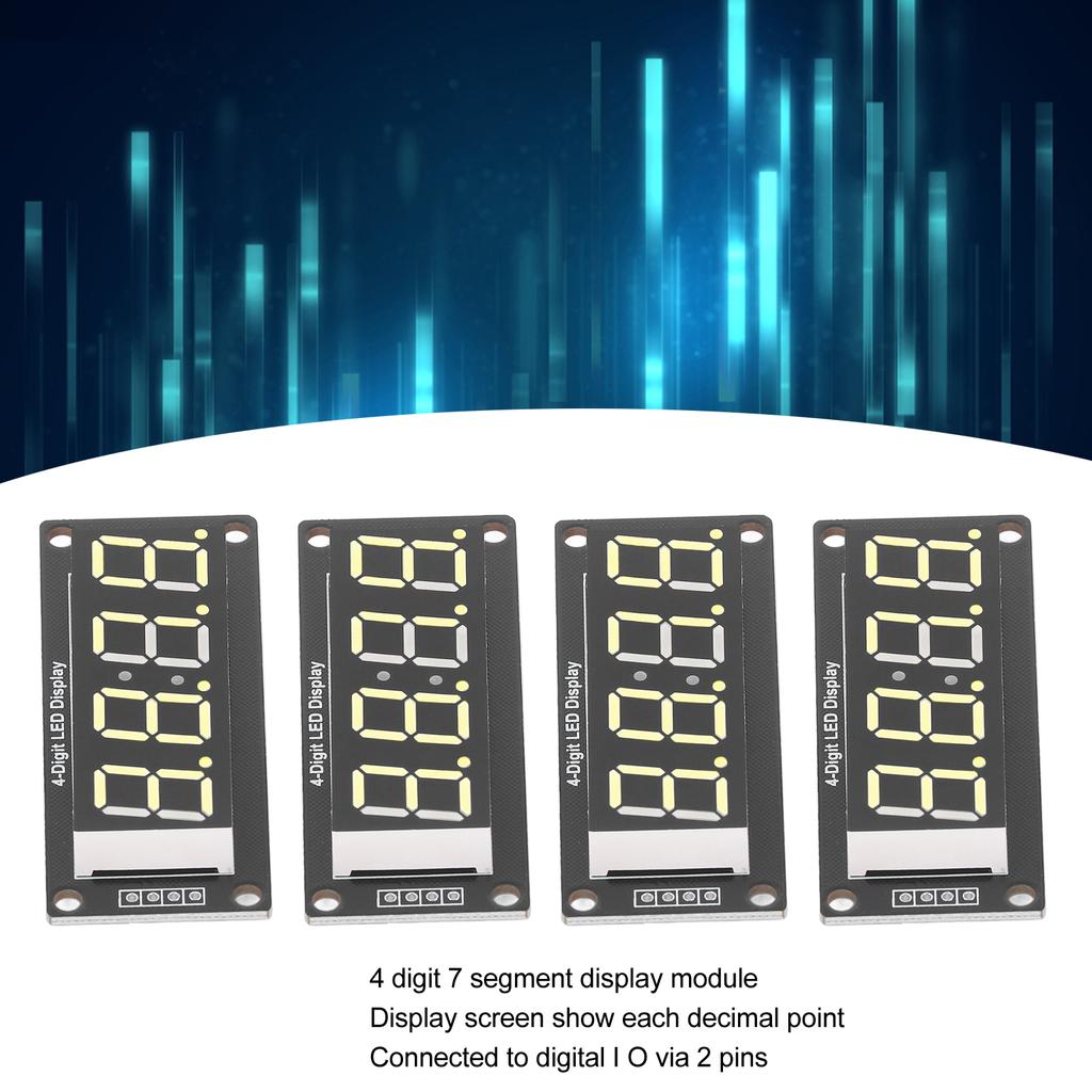 4 Set 4 Digit Digital Tube LED Display Board 7 Segments Clock Module TM1637 0.56in