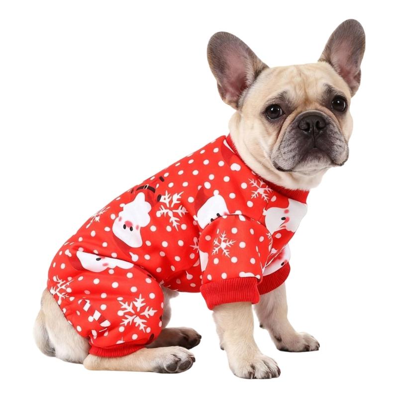 

Elastics Pet Knitted Pullover Winter Thermals Wear With Festives Holiday For Canine Companion XL