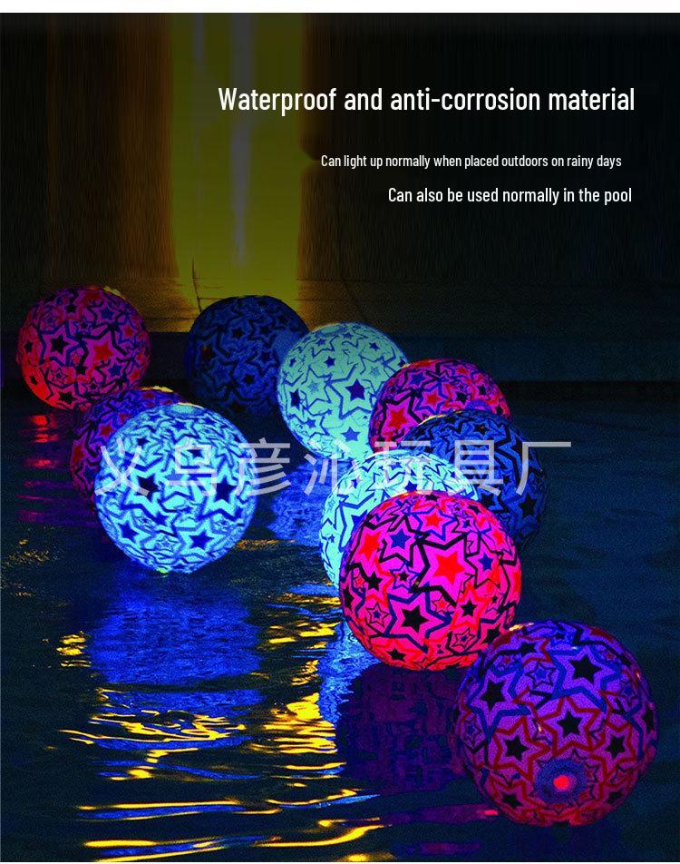 Color-Changing LED Inflatable Beach Ball - Remote Controlled, Waterproof, Pool & Concert Prop