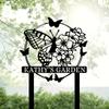 Vintage Metal Butterfly Yard Sign Waterproof Durable Outdoor Garden Decor Gift for Gardeners