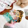 Korean Acetate Wide Tooth Comb for Women  Vintage Cute Cat Design Travel Portable Leopard Print Anti Static Kids Hair Comb