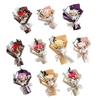 Mini Artificial Rose Bouquet Handcrafted Simulated Carnation Flower Decoration Romantic Valentine's Day Birthday Mother Wife Girlfriend Gift