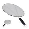 Stainless Steel Anti Oil Splash Cover 29cm/33cm Fine Mesh Splatter Screen Guard Protector Oil Residues Filter Kitchen Gadgets