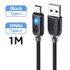 High Quality Universal 120W Type C Cable with LED Light Quick Charge Charging Cable 1M USB C Data Line