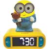 The Minions Wake-up Light - Sounds and Melodies, Backlit and Bright LCD Screen - Yellow