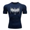 Compression Shirt for Men Fitness Gym Sport Running T-Shirt Rashgard High Elasticity Tops Tee Quick Dry Short Sleeve Elastic Tight
