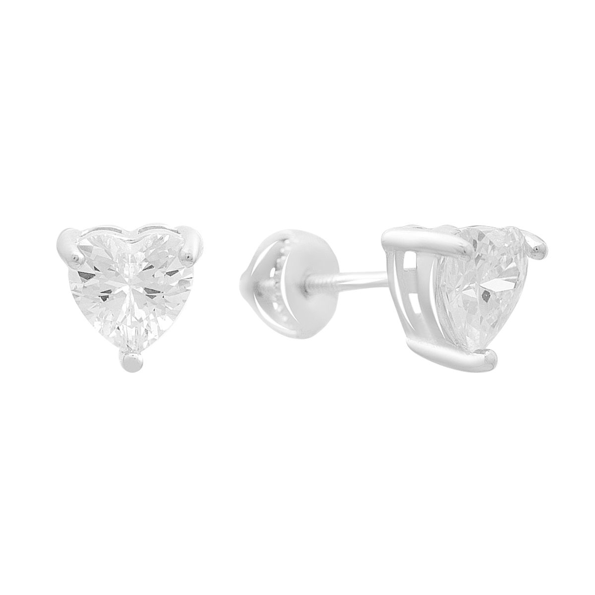 

Silver earrings with cubic zirkonia (2207566) білий