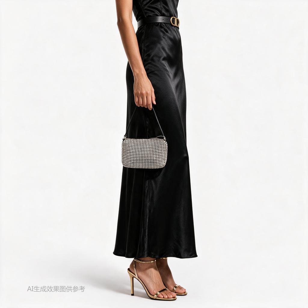 [Pre-Owned] Chain Mesh Zipper Clutch Bag Medium - Very Good #191V64I