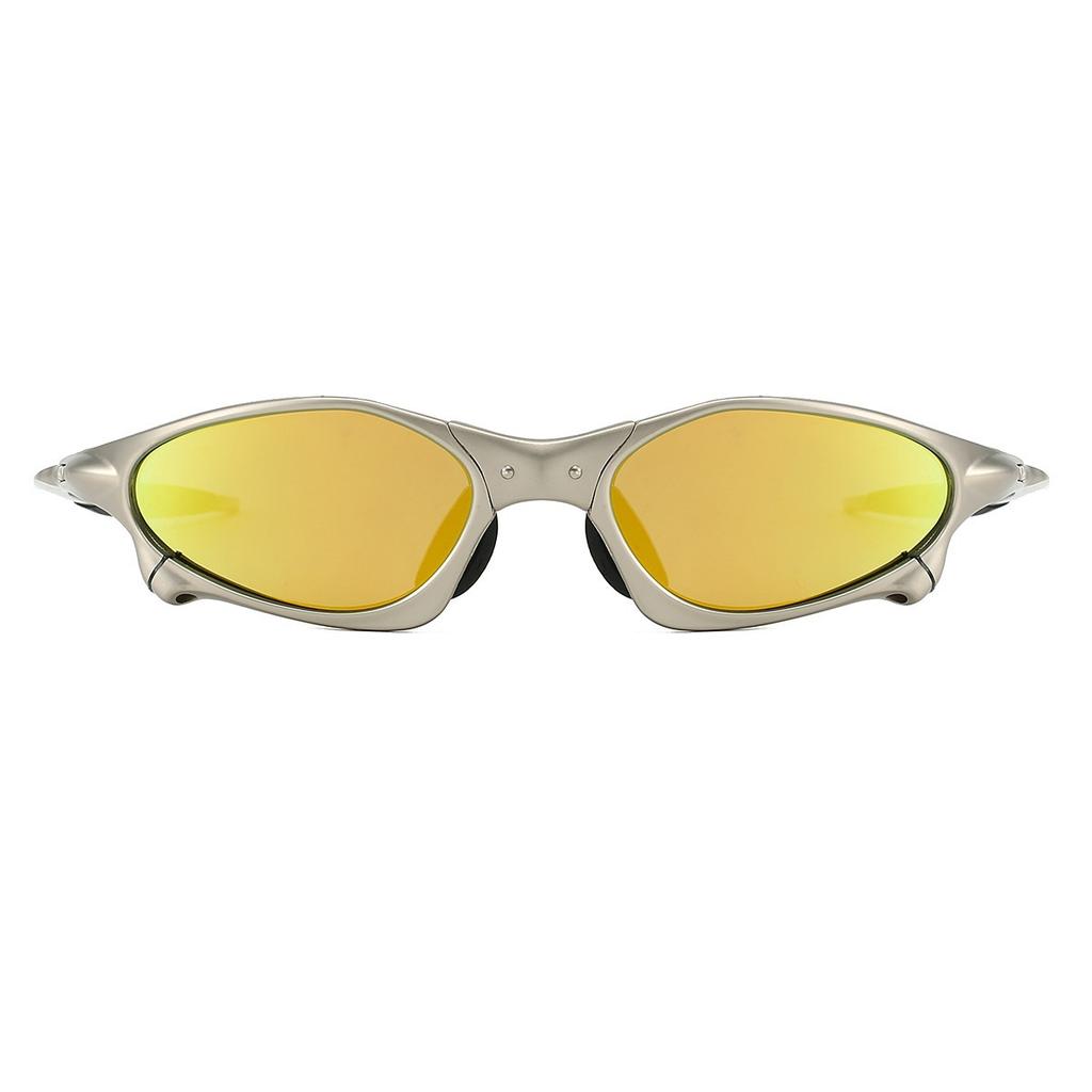Zinc Alloy Sand Silver Frame European and American Polarized Sunglasses Men's and Women's Tide Outdoor Sports Cycling Driving Sunglasses 2026