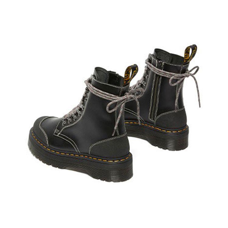 Dr. Martens Moreno Leer Mode Comfortabele Korte Laarzen Unisex laarzen Zwart 26961033
