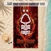 Beach TowelNottingham Forest FC Custom Name Text Personalized Soft Towel for Beach Pool Indoor Home Decor Gift