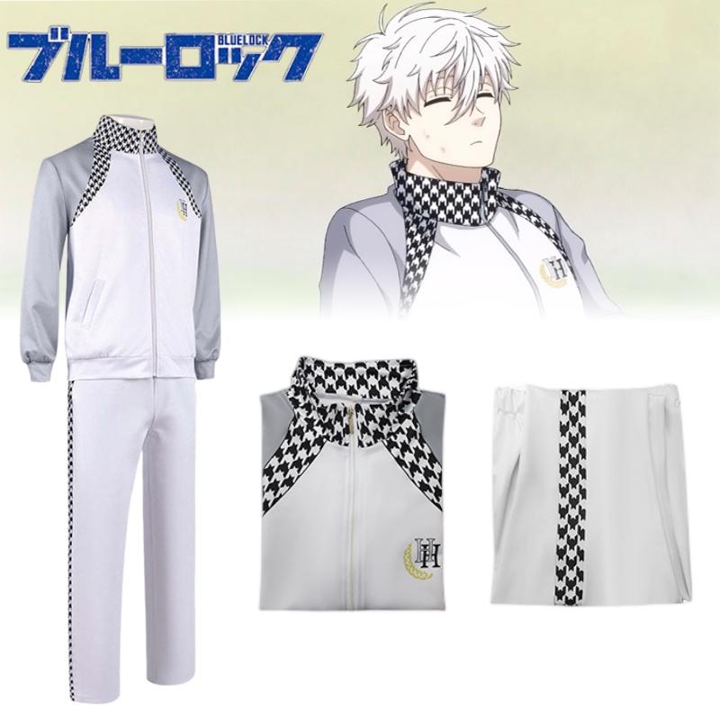 Ensemble de veste de prison de style basique bleu pour vêtements décontractés pour hommes